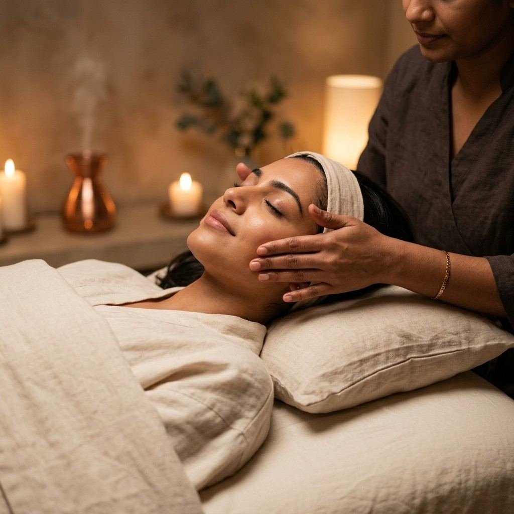 Relieving spa massage therapy