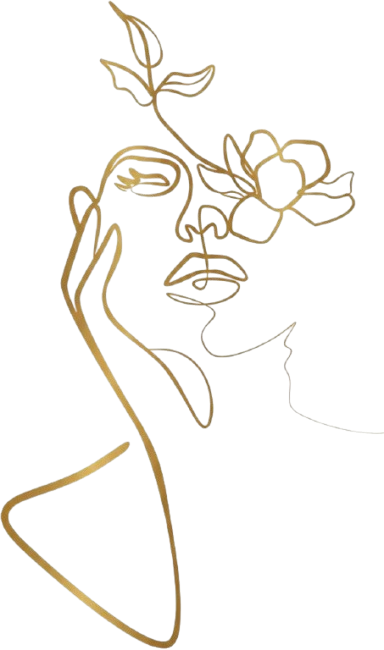 Botanical line art artwork