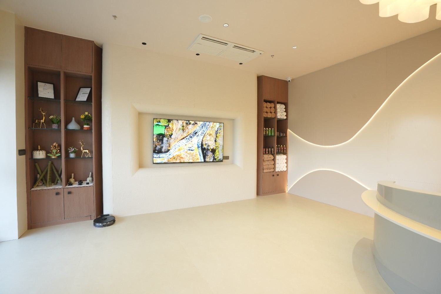 Architectural gallery view of interior sanctuary spaces at The Bliss